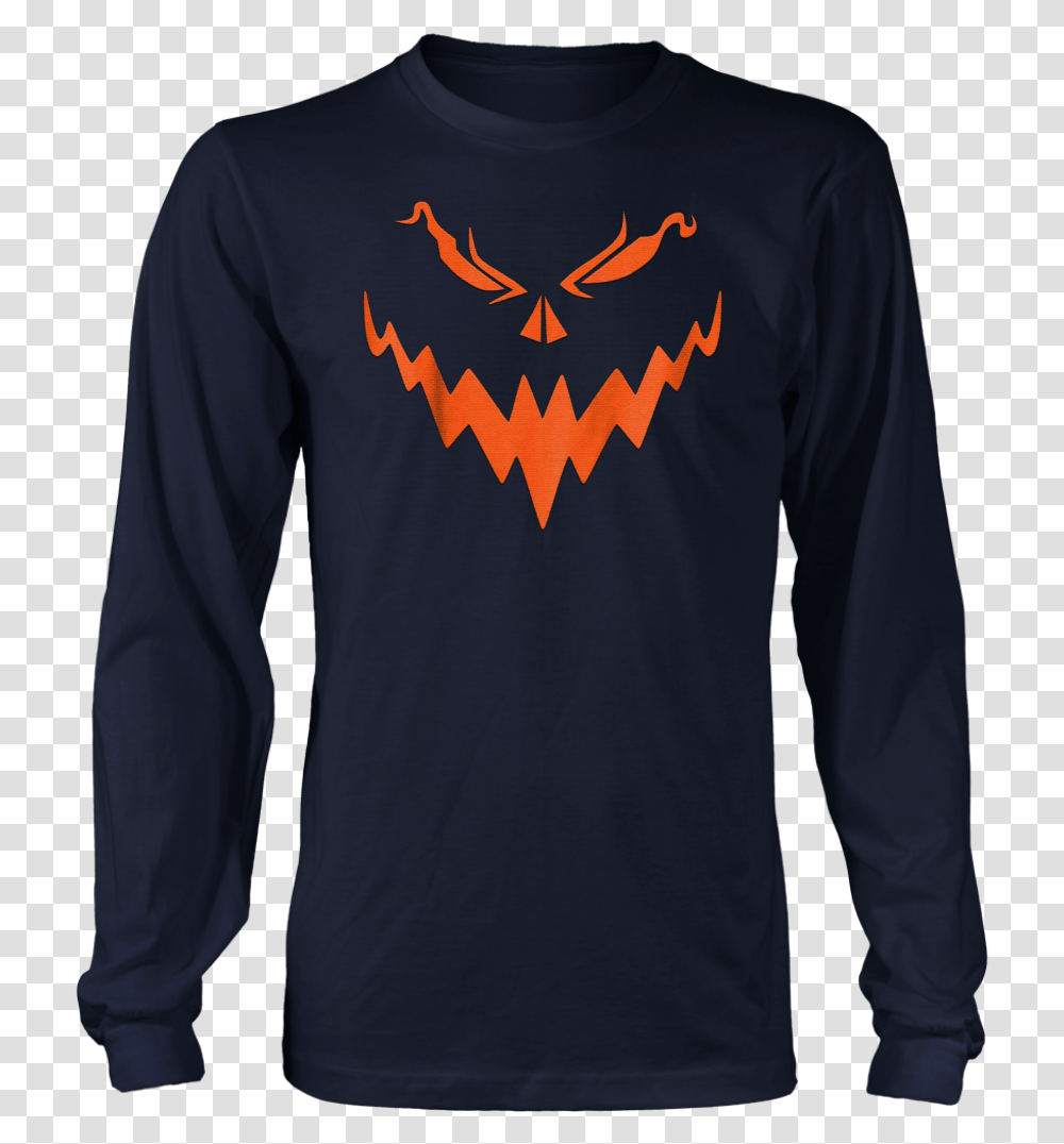Scary Face Shirt, Sleeve, Apparel, Long Sleeve Transparent Png