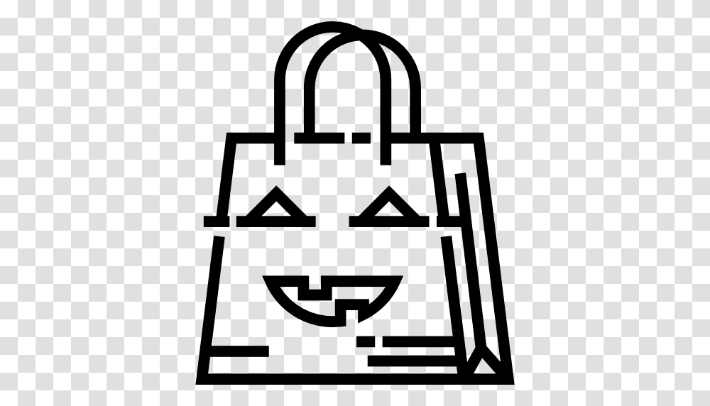 Scary Fear Halloween Horror Terror Paper Bag Spooky Icon, First Aid, Lock, Stencil Transparent Png
