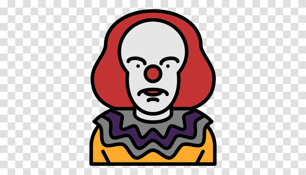 Scary Fear Horror Clown Terror Spooky Avatar Halloween Icon, Performer, Crowd Transparent Png