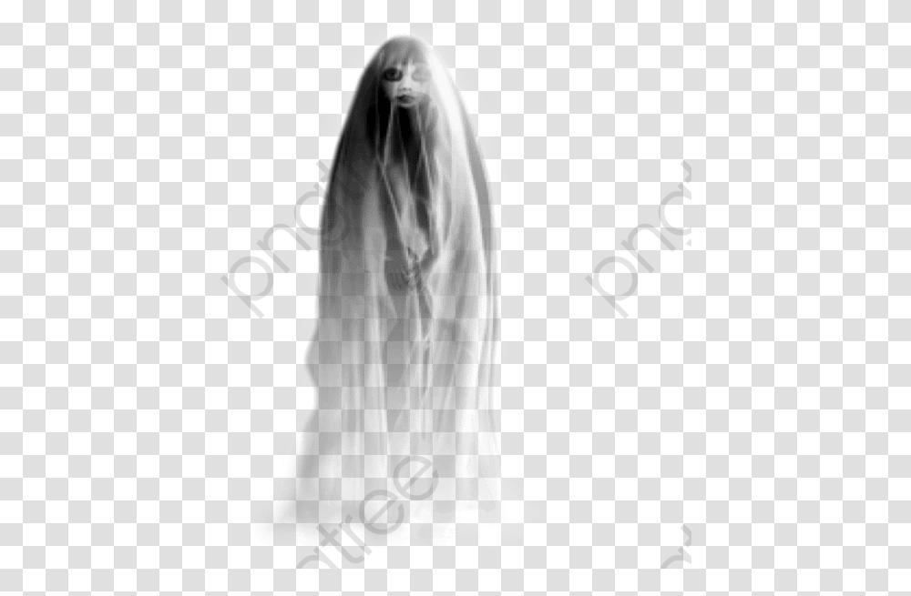 Scary Ghost, Apparel, Veil, Person Transparent Png