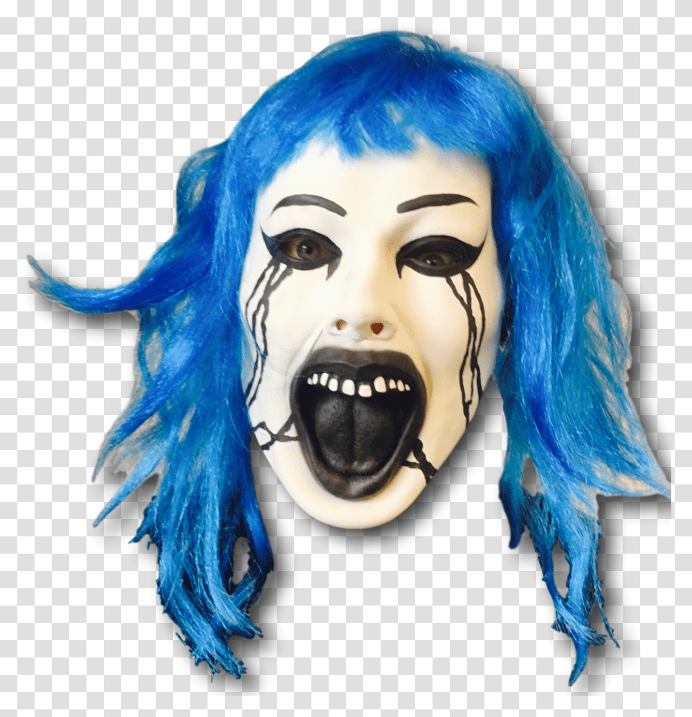Scary Grudge Doll Mask Illustration, Performer, Person, Costume, Hair Transparent Png