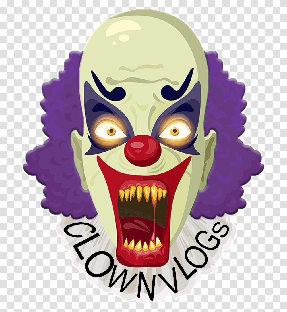 Scary Halloween Clipart Scary Clown Cartoon, Performer, Mouth Transparent Png