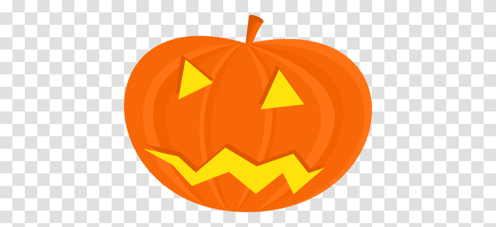 Scary Halloween Pumpkin Vector Drawing, Vegetable, Plant, Food, Baseball Cap Transparent Png