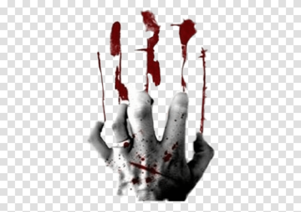 Scary Hand Halloween Handprint Blood Gruesome Creepy Hiper Cabuloso, Person, Human, Leisure Activities, People Transparent Png