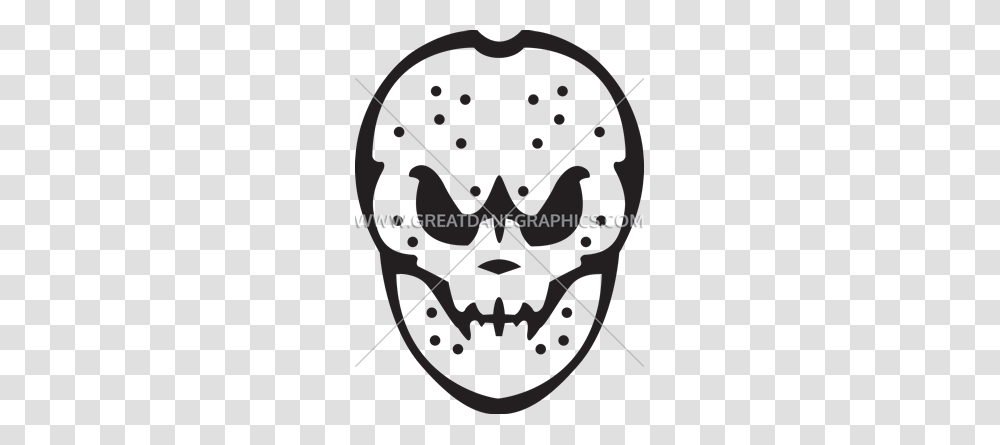 Scary Hockey Mask Production Ready Artwork For T Shirt Printing, Plant, Green, Leaf Transparent Png