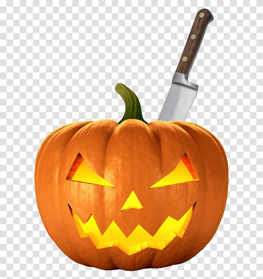 Scary Jack O Lantern Halloween Halloween Pumpkin, Plant, Vegetable, Food, Produce Transparent Png
