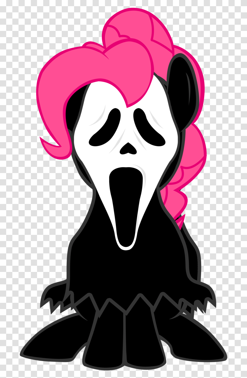 Scary Mlp Pinkie Pie Scary Ghost Face Cartoon, Stencil, Halloween, Graphics, Mask Transparent Png