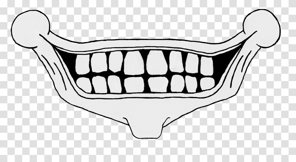Scary Mouth Clipart Creepy Smile, Vehicle, Transportation, Sunglasses, Aircraft Transparent Png