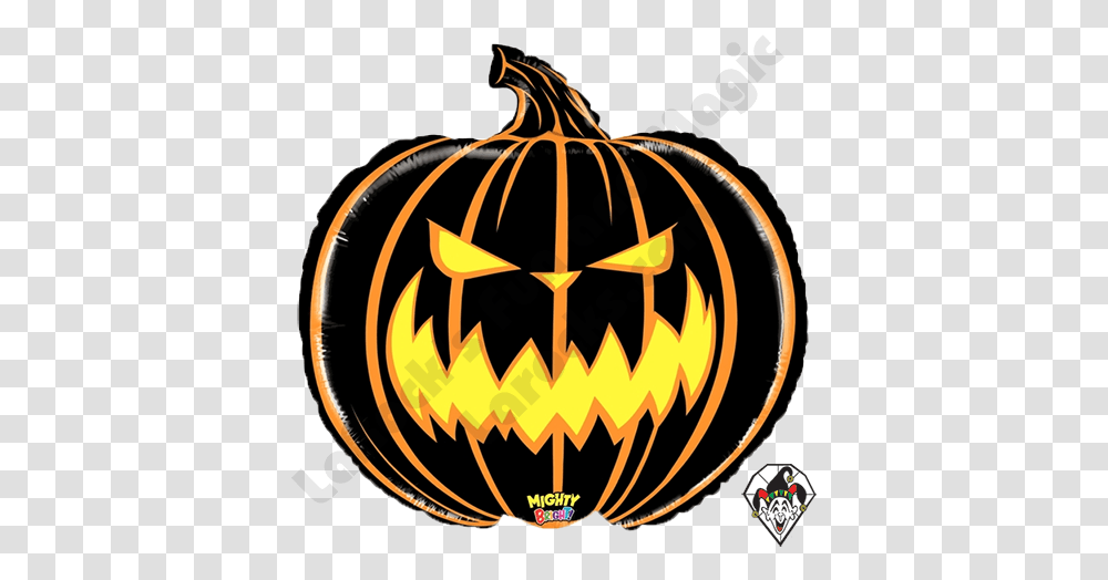 Scary Pumpkin Picture Black And Orange Jack O Lantern, Halloween, Symbol, Fire Hydrant Transparent Png