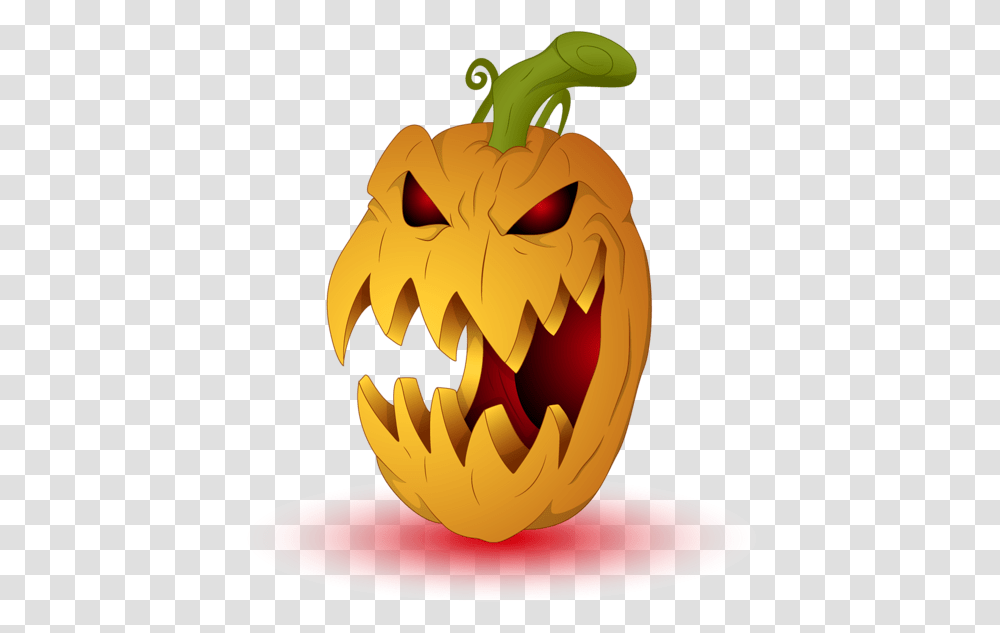 Scary Pumpkin Scary Halloween Pumpkin Clipart, Plant, Food, Vegetable, Produce Transparent Png