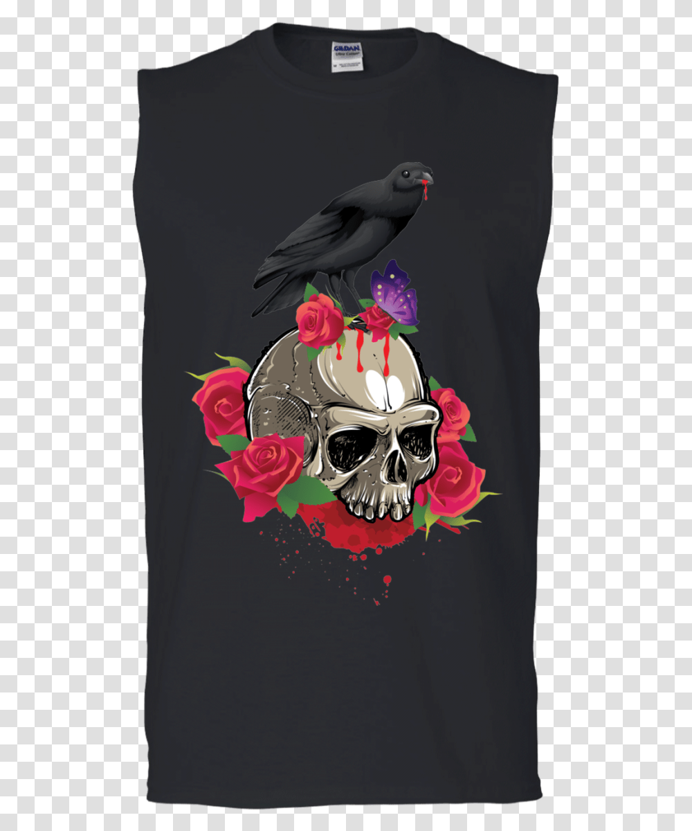 Scary Skull Print T Shirts For MenData Zoom Cdn, Bird, Animal Transparent Png