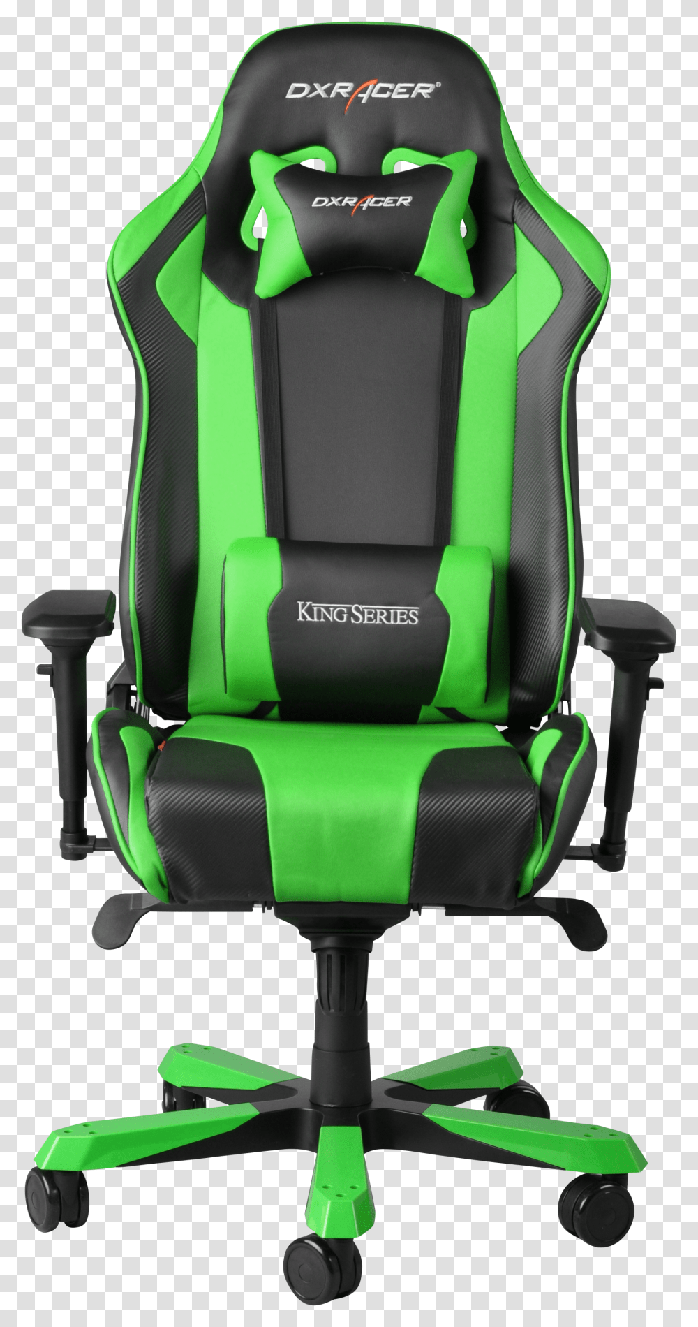 Scaun Gaming Rotativ Dxracer King Verde Dxracer Chair King Series Black Green Transparent Png