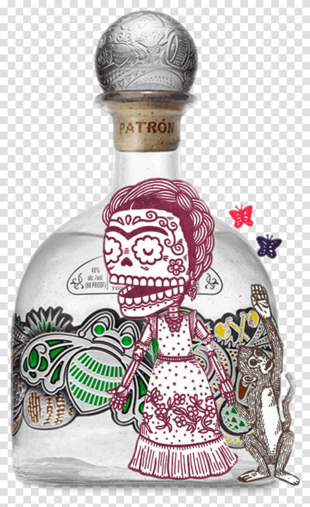 Scbottle Bottle Tequila Mexico Patrn Patron Silver Limited Tequila, Doodle, Drawing, Alcohol Transparent Png