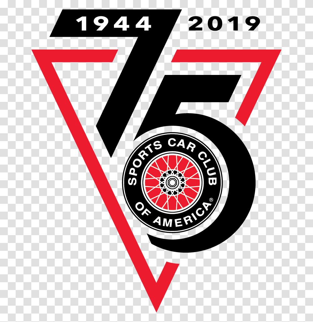 Scca 75th Anniversary, Logo, Trademark Transparent Png