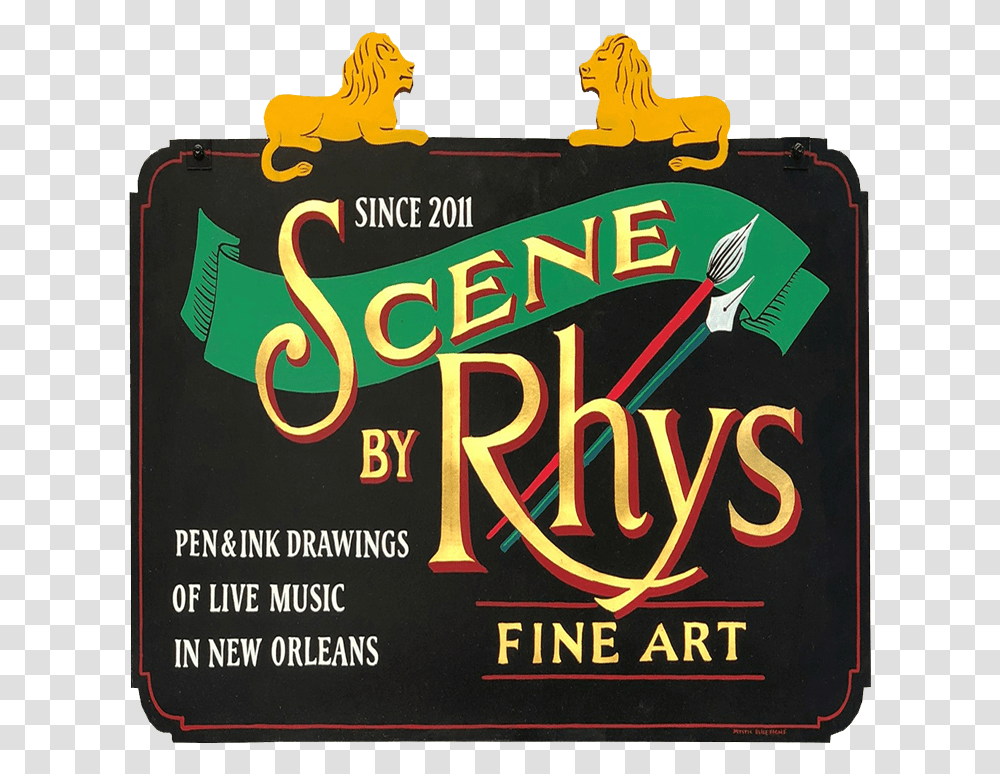 Scene By Rhys 2019 Gallery Street Sign By Mystic Blue Luggage And Bags, Poster, Advertisement, Flyer, Paper Transparent Png