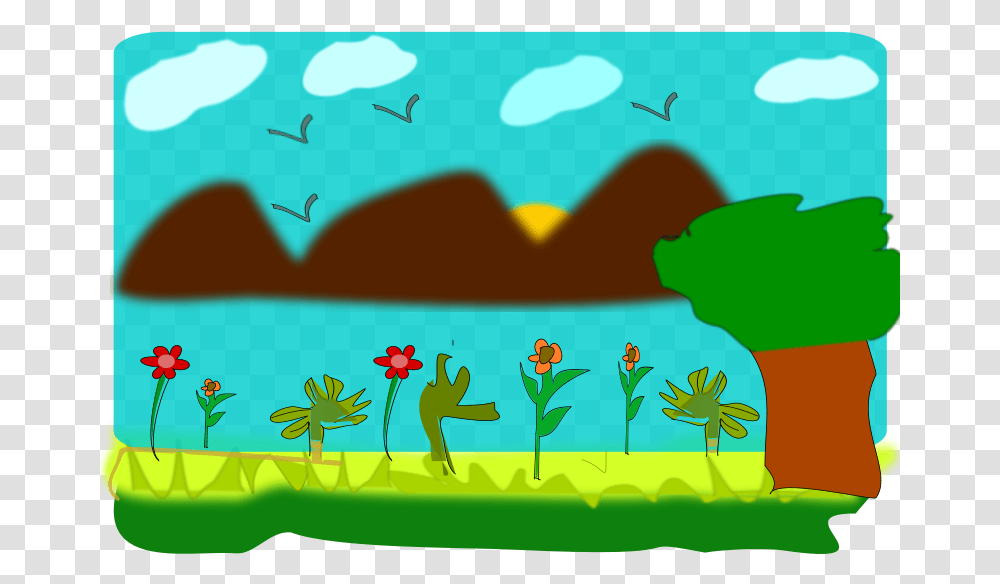 Scenery Animado Dibujo De Ecosistema, Drawing, Doodle, Angry Birds Transparent Png