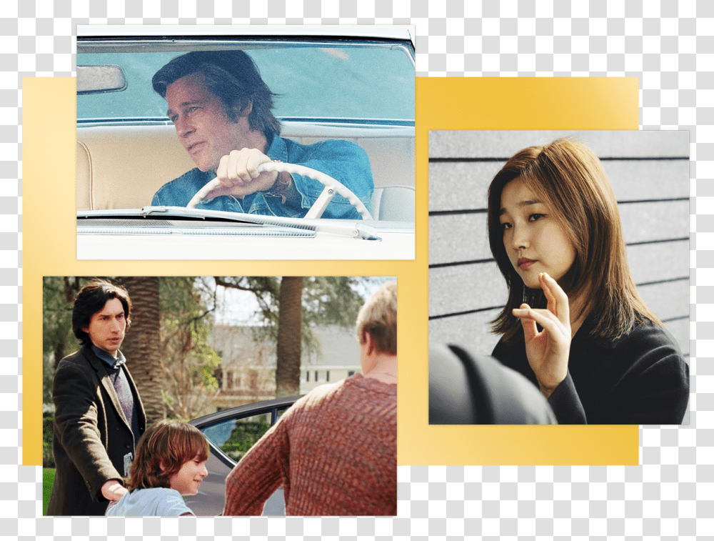 Scenes From Marriage Story Once Upon A Time In Hollywood Collage, Poster, Advertisement, Person Transparent Png