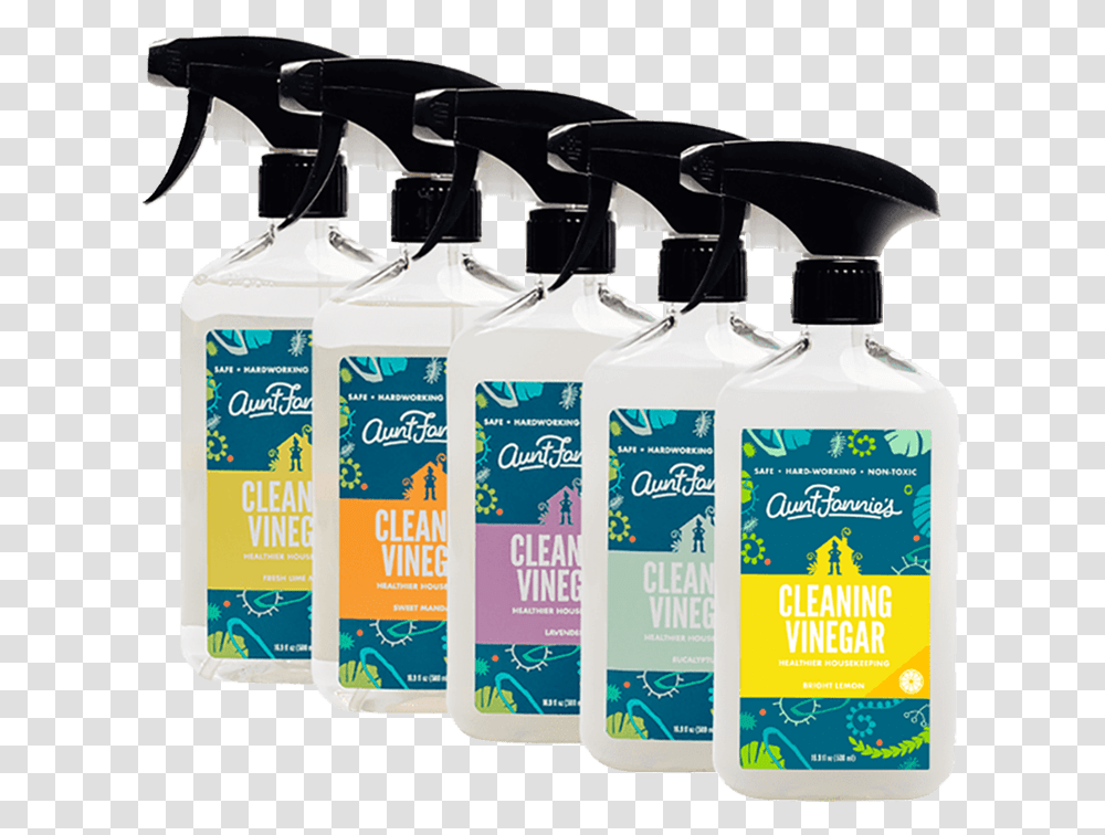 Scents Cleaning Vinegars, Bottle, Label, Cosmetics Transparent Png