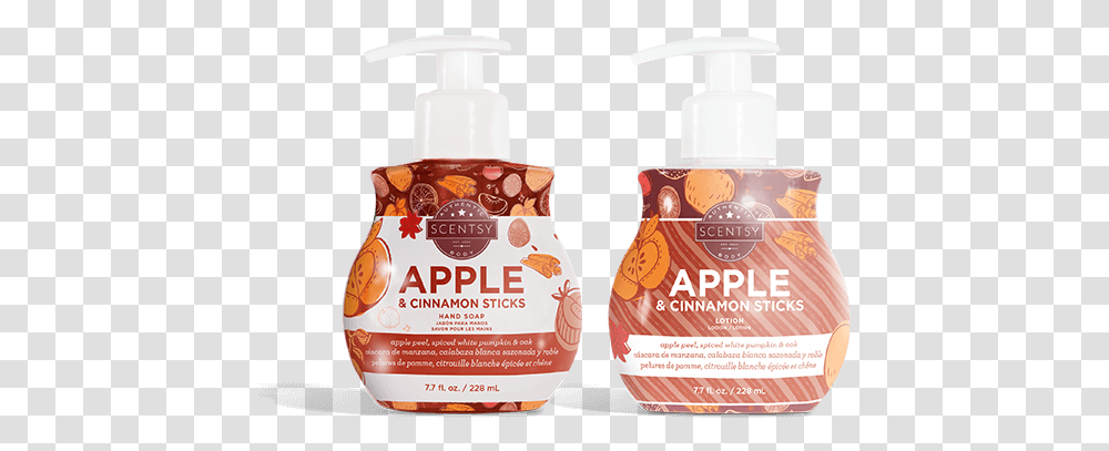 Scentsy Apple And Cinnamon Sticks Hand Soap And Lotion Liquid Hand Soap, Bottle, Food, Honey, Plant Transparent Png