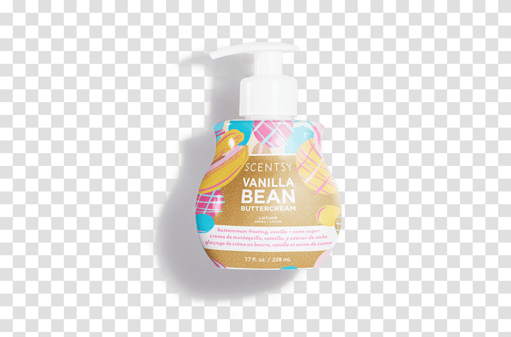 Scentsy Vanilla Bean Buttercream Lotion, Bottle, Label, Cosmetics Transparent Png
