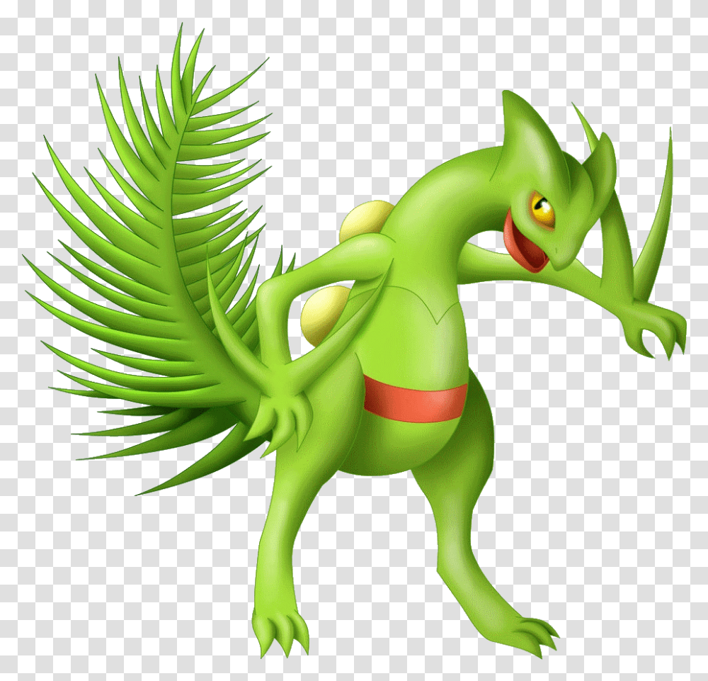 Sceptile By Sonartic Pokemon Sceptile, Green, Dragon, Figurine, Toy Transparent Png