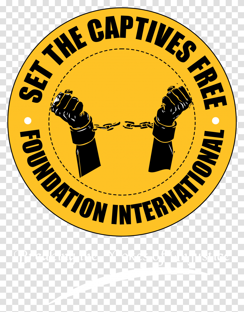 Scffi Breaking Yokes Of Injustice Logo, Label, Text, Sticker, Hand Transparent Png