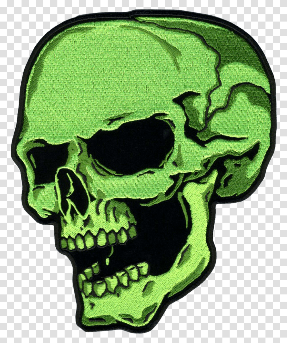 Scgreen Green Vote Skull Slime Lime Sick Cool Cute Green Skull, X-Ray, Ct Scan, Medical Imaging X-Ray Film, Cat Transparent Png