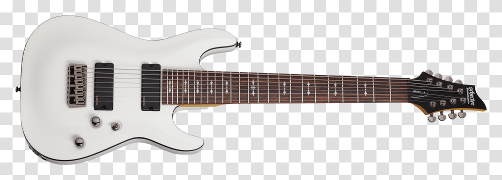 Schecter 8 String Guitar, Leisure Activities, Musical Instrument, Bass Guitar, Electric Guitar Transparent Png