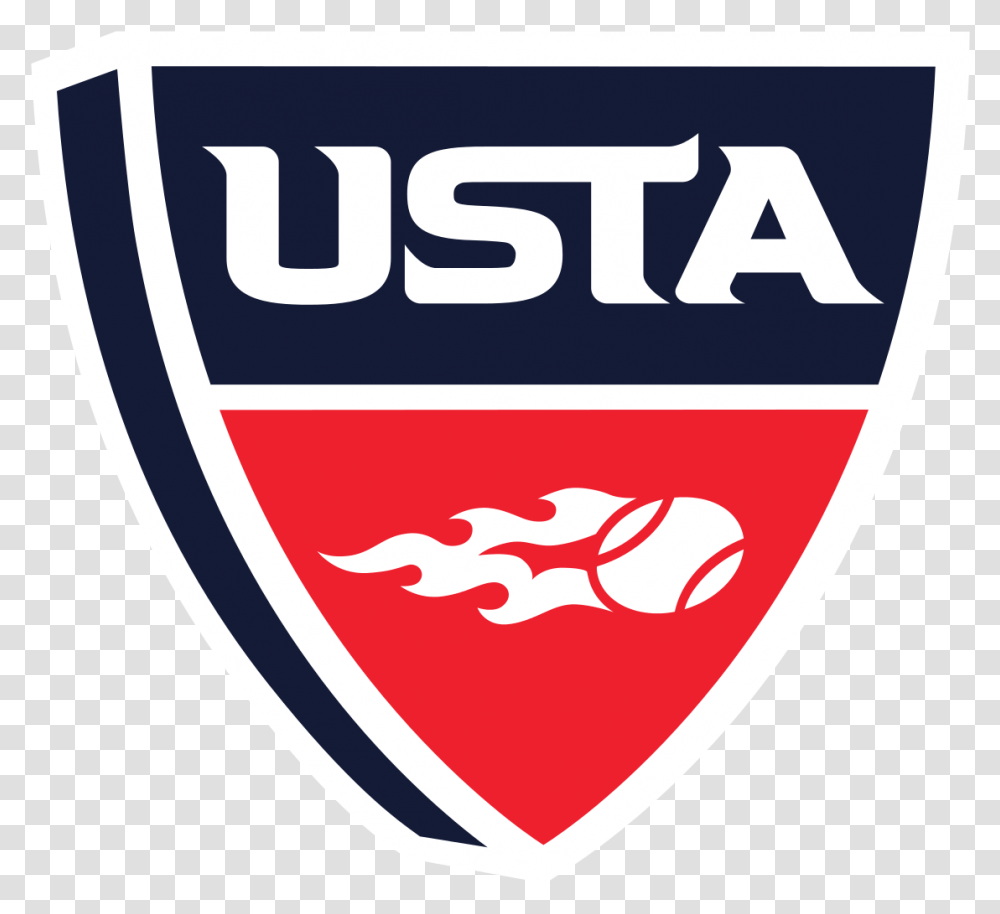 Schedule Usta Tennis Logo, Armor, Shield, Ketchup, Food Transparent Png