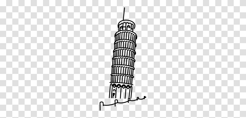 Schiefe Turm Von Pisa Leaning Tower Of Pisa, Gray Transparent Png