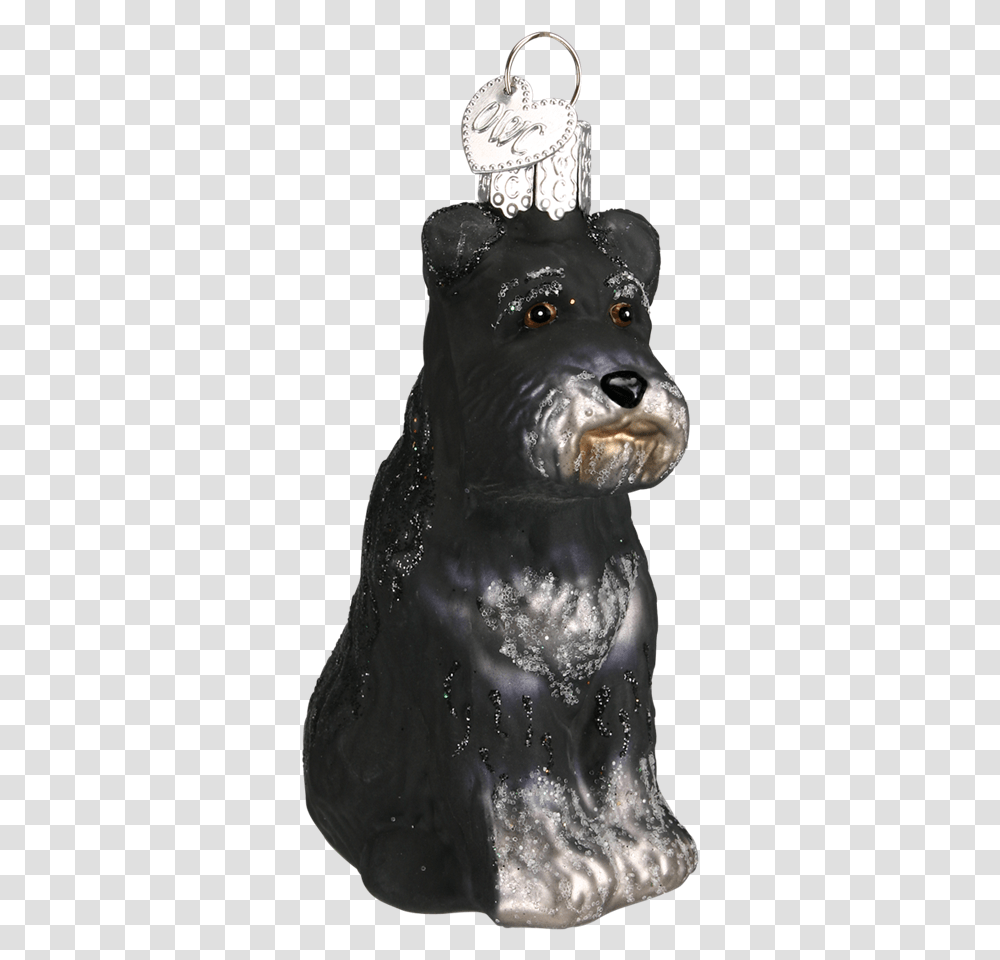 Schnauzer Dog Old World Glass Ornament Dk Schnauzer Christmas Ornaments, Mammal, Animal, Figurine, Head Transparent Png
