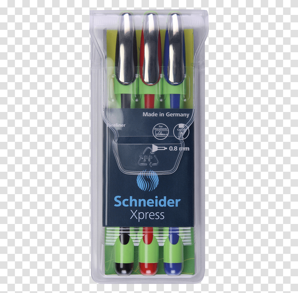 Schneider Xpress Fineliner Pen, Pencil Box, Compass Math Transparent Png