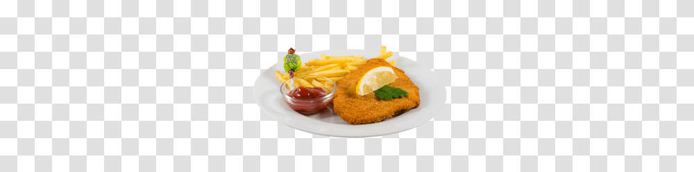 Schnitzel, Food, Fried Chicken, Fries, Bowl Transparent Png