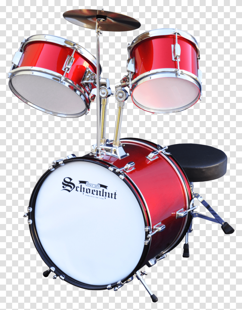 Schoenhut 5 Piece Drum Set Red - Shop Music Express, Percussion, Musical Instrument, Lamp,  Transparent Png