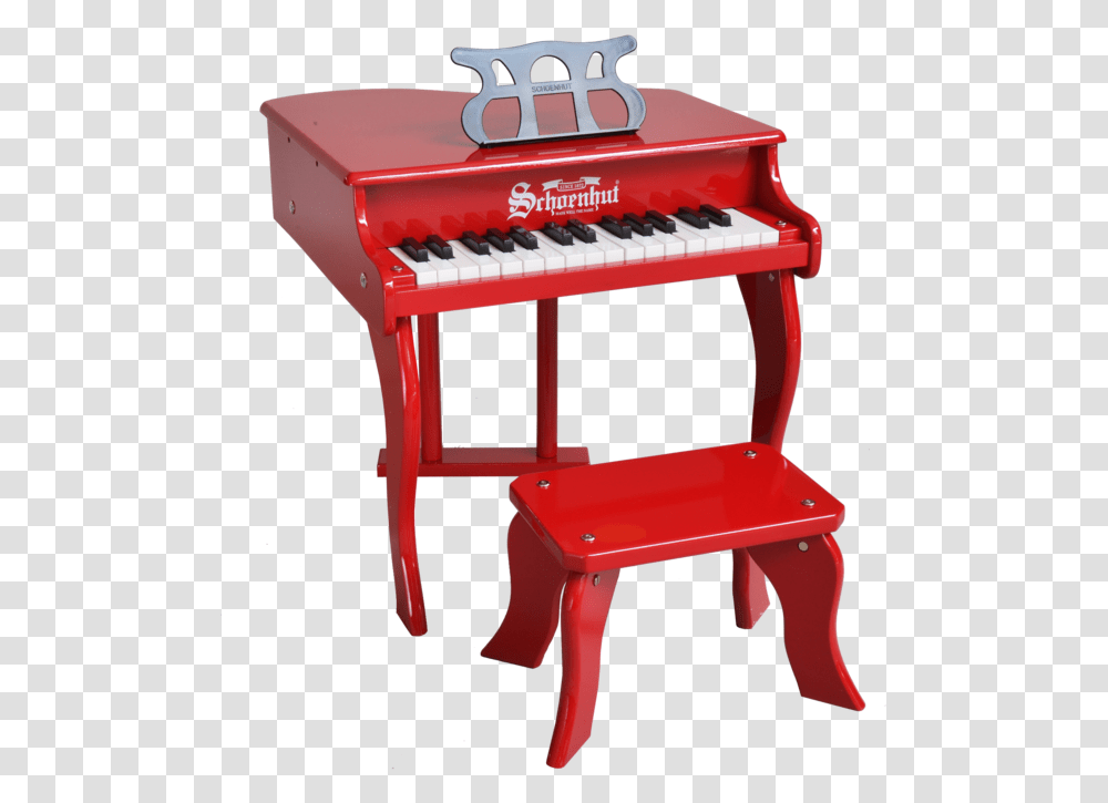 Schoenhut Fancy Baby Grand Piano 30 Key Red Grand Piano Red, Leisure Activities, Musical Instrument, Keyboard, Electronics Transparent Png