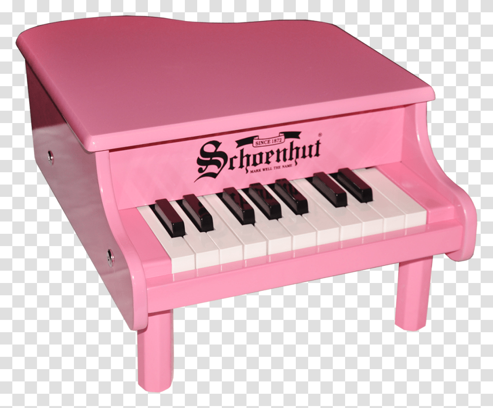 Schoenhut Mini Grand Piano 18 Key Pink Baby Schoenhut Piano, Leisure Activities, Musical Instrument, Box, Electronics Transparent Png
