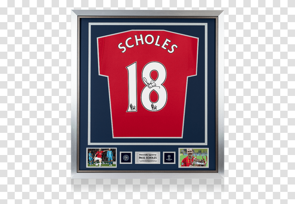 Scholes And Giggs Signed Shirts, Person, Human, Poster Transparent Png