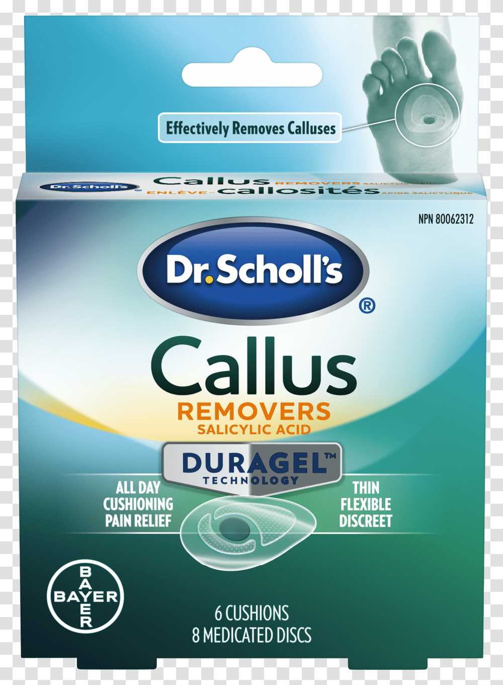 Scholl S Duragel Callus Removers Dr Scholl's Callus Remover Transparent Png