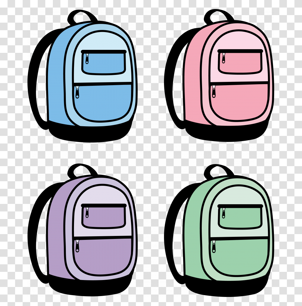 School Backpack Clipart Backpack Clipart, Chair, Label, Machine Transparent Png