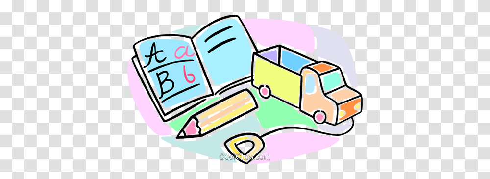 School Book Pencil And Truck Royalty Free Vector Clip Art, Weapon, Weaponry, Bomb Transparent Png