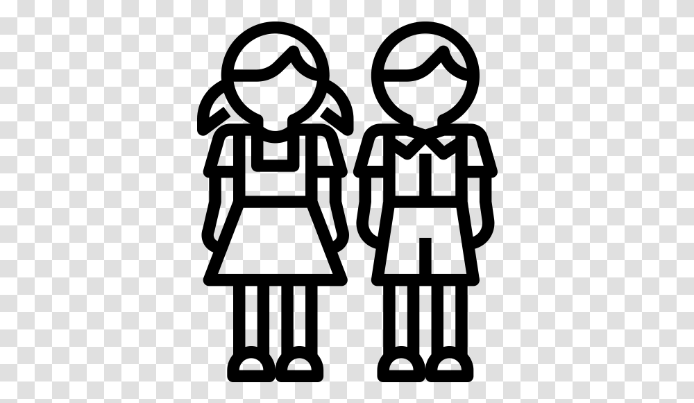 School Boy And Girl Icon, Gray, World Of Warcraft Transparent Png