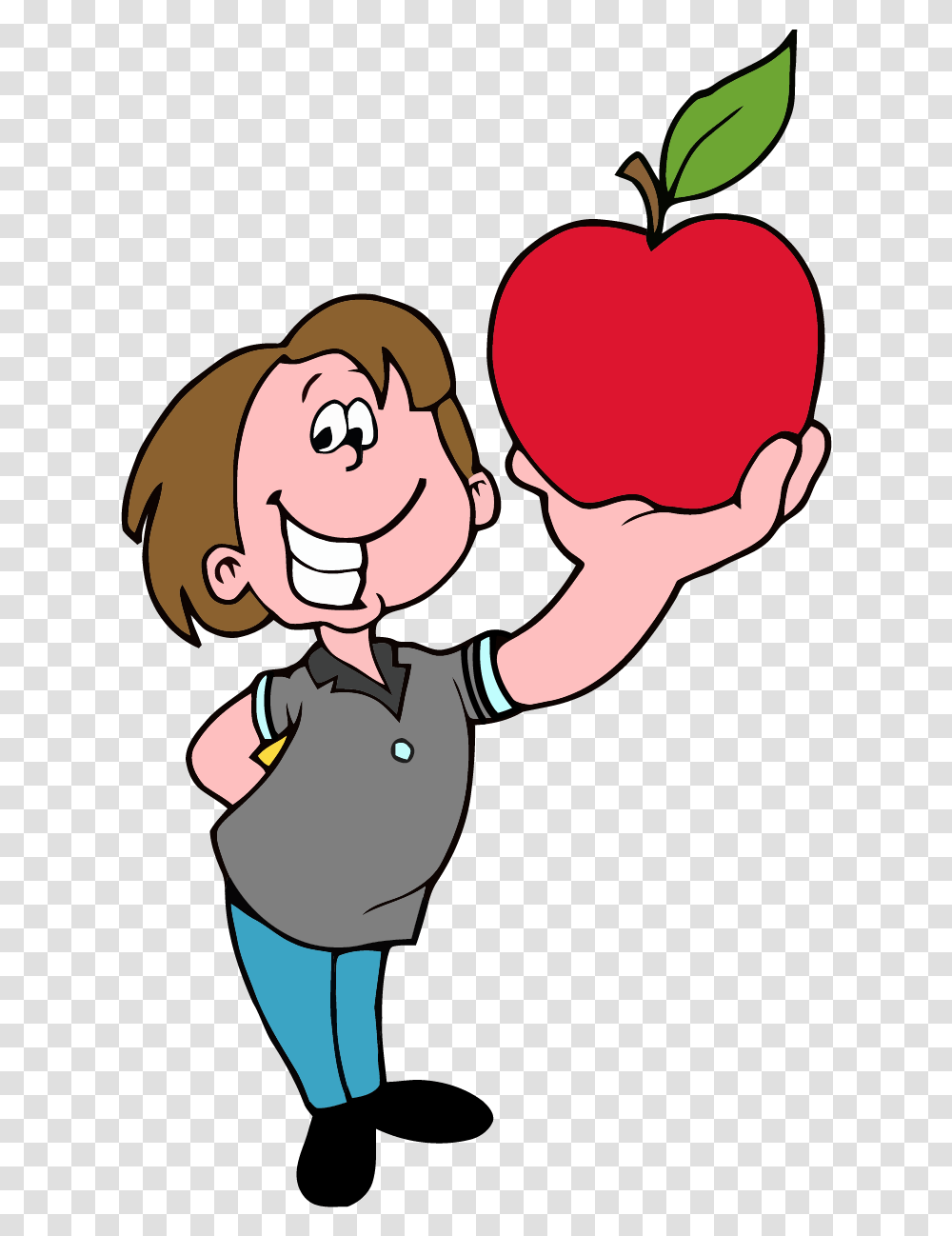 School Boy Apple Clipart Holding An Apple Clip Art Example Of A Rhyming Poem, Person, Human, Juggling, Ball Transparent Png