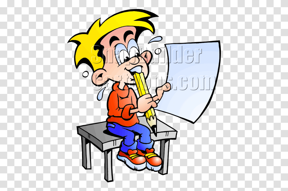 School Boy With Blank Paper Boy Sitting At School Clipart, Person, Crowd, Performer, Book Transparent Png