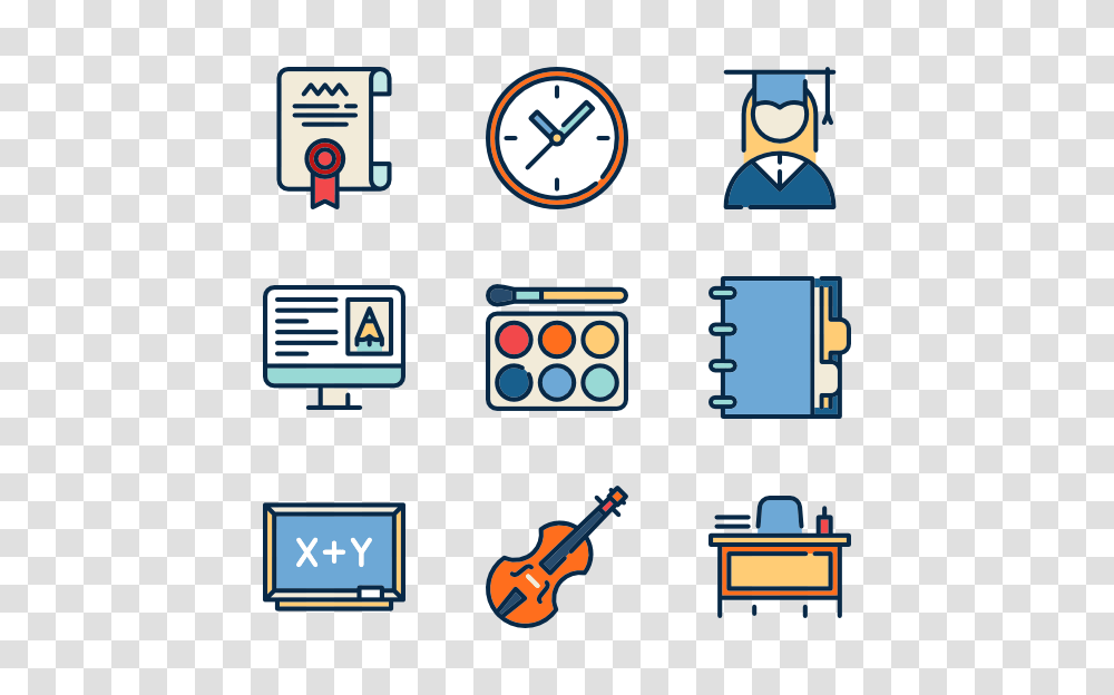 School Building Icons, Guitar, Leisure Activities, Musical Instrument, Clock Tower Transparent Png