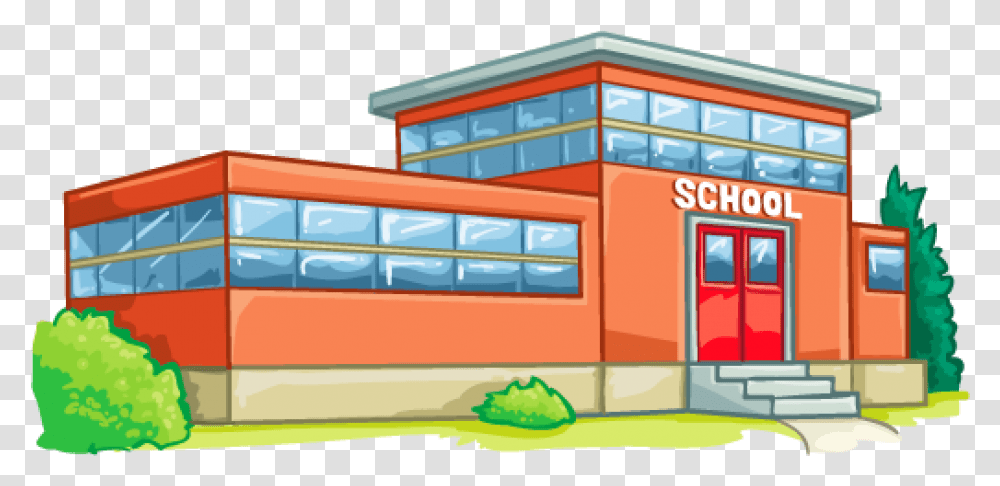 School Buildings And Grounds, Vehicle, Transportation, Bus, Neighborhood Transparent Png