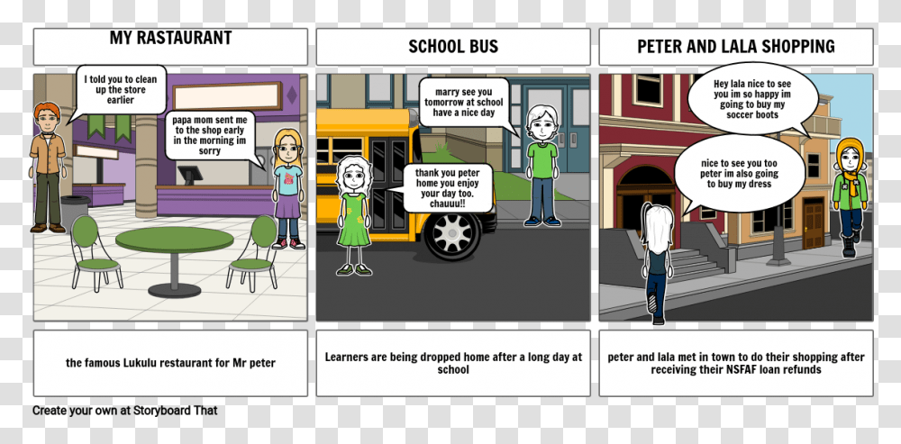 School Bus, Chair, Comics, Book, Person Transparent Png