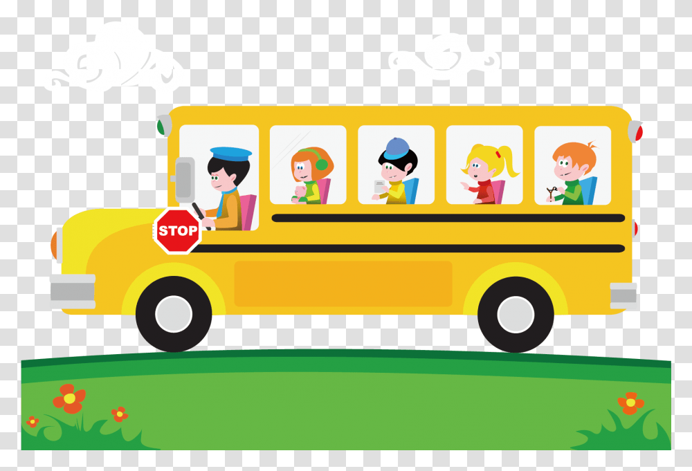 School Bus Clipart School Bus Cartoon, Vehicle, Transportation, Person, Human Transparent Png