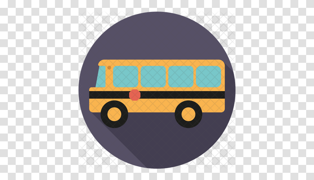 School Bus Icon School Bus, Vehicle, Transportation Transparent Png