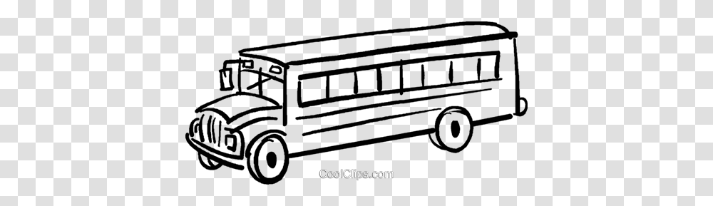 School Bus Royalty Free Vector Clip Art Illustration, Transportation, Vehicle, Van, Fire Truck Transparent Png