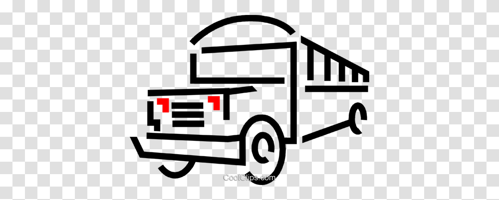 School Bus Royalty Free Vector Clip Art Illustration, Van, Vehicle, Transportation, Fire Truck Transparent Png